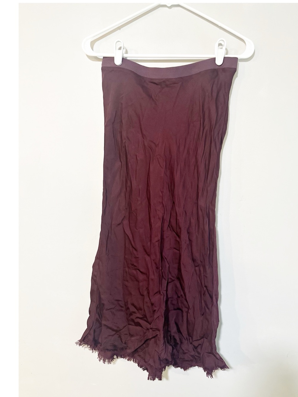 Nation LTD marie boxy and mable midi satin set dark cherry size small - Picture 7 of 9